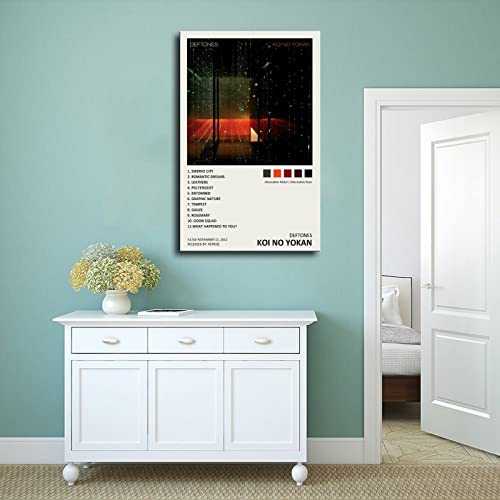 Deftones Koi No Yokan Music Album Cover Poster Canvas Poster Wall Art Decor Print Picture Paintings for Living Room Bedroom Decoration Unframe:12x18inch(30x45cm)