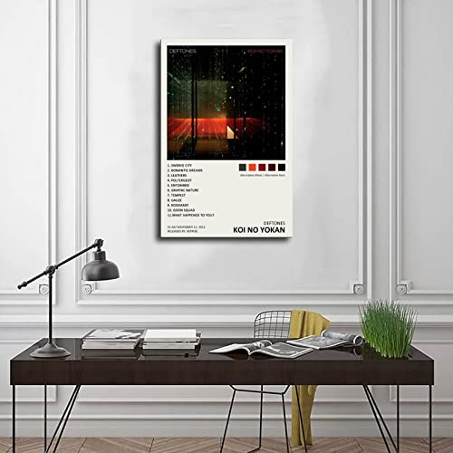 Deftones Koi No Yokan Music Album Cover Poster Canvas Poster Wall Art Decor Print Picture Paintings for Living Room Bedroom Decoration Unframe:12x18inch(30x45cm)