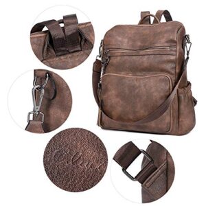 CLUCI Backpack Purse for Women Crossbody Bags Purses for Women, Leather Messenger Tassel Bag,