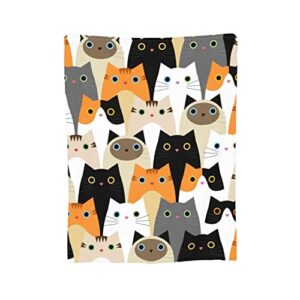 cat blanket warming gifts super soft throw blanket flannel cozy for loved one home decor for all season 50″x40″