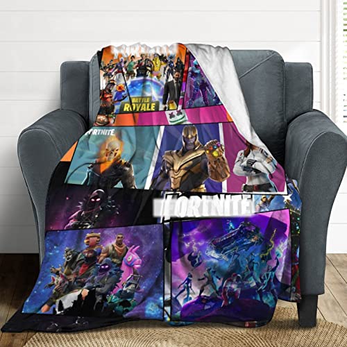 uvsgucm Game Battle Royale Anime Blanket,Shooting Game Anime Throw Blanket.49*39-BL-3