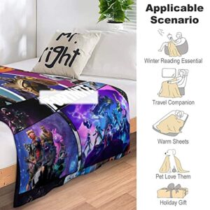 uvsgucm Game Battle Royale Anime Blanket,Shooting Game Anime Throw Blanket.49*39-BL-3