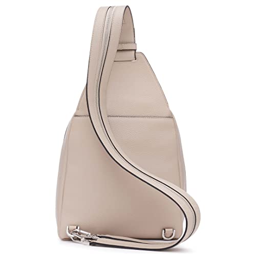 Calvin Klein Women's Myra Convertible Sling Backpack, Mushroom, One Size