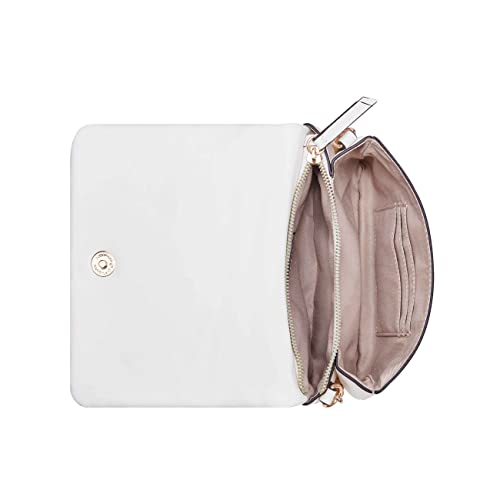 NINE WEST Dixie Mini Crossbody Flap, Optic White