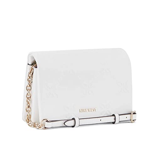 NINE WEST Dixie Mini Crossbody Flap, Optic White