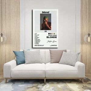 FUKITT Frank Poster Blonde Poster Album Cover Poster Canvas Poster Bedroom Decor Sports Landscape Office Room Decor Gift Unframe-style 12x18inch(30x45cm)