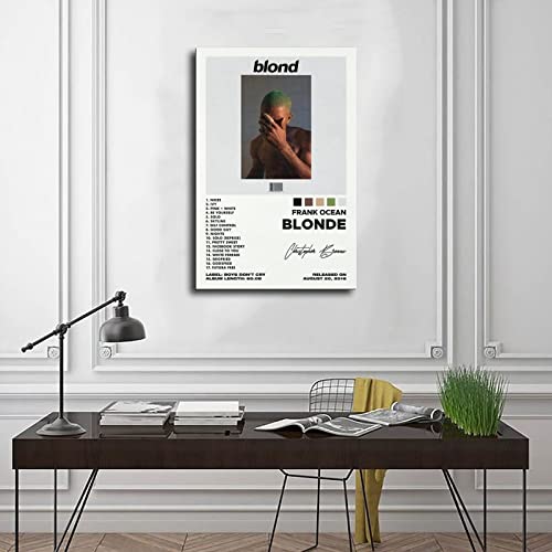 FUKITT Frank Poster Blonde Poster Album Cover Poster Canvas Poster Bedroom Decor Sports Landscape Office Room Decor Gift Unframe-style 12x18inch(30x45cm)