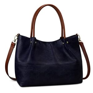 kitatu hobo purses handbags for women satchels top-handle shoulder bags vegan leather designer crossbody bag set 2pcs