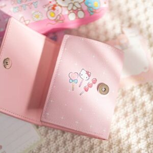 oneZHI Cartoon Wallet For Girls Women Cute Kawaii Anime Kitty Melody Pu Slim Thin Short