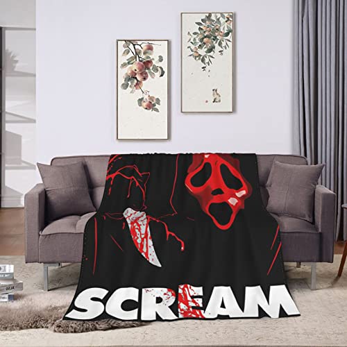 Halloween Horror Movie Blanket,Ultra-Soft Throw Blanket Air Conditioner Sofa Warm Blanket,Micro Fleece Light Weight Blanket50 x40