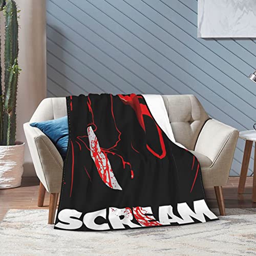 Halloween Horror Movie Blanket,Ultra-Soft Throw Blanket Air Conditioner Sofa Warm Blanket,Micro Fleece Light Weight Blanket50 x40