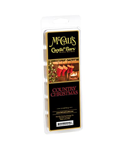 McCalls Candles Bars | Country Christmas | Highly Scented & Long Lasting | Premium Wax & Fragrance | Made in The USA | 5.5 oz