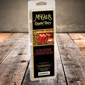 McCalls Candles Bars | Country Christmas | Highly Scented & Long Lasting | Premium Wax & Fragrance | Made in The USA | 5.5 oz