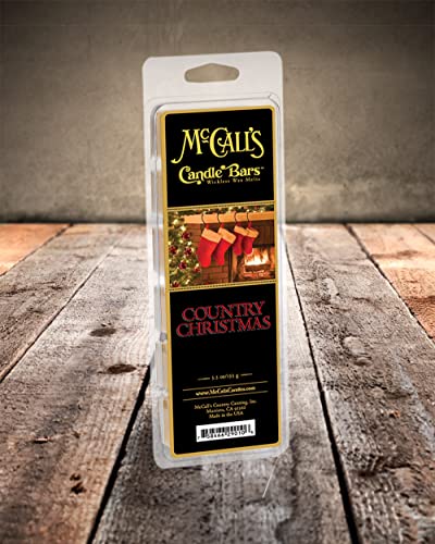 McCalls Candles Bars | Country Christmas | Highly Scented & Long Lasting | Premium Wax & Fragrance | Made in The USA | 5.5 oz