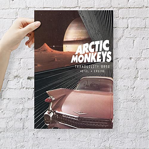 Arctic Monkeys music album poster canvas art poster and wall art with picture print room decor home bedroom decor 12x18 inches Unframed