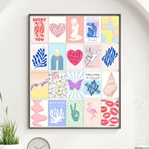 JUJU'S VIBES 50pcs Coconut Girl Room Decor Aesthetic Collage Posters, That Vanilla Girl Aesthetic Preppy Wall Collage, Cute Danish Pastel Wall Collage Kit Aesthetic Cute Pictures for Bedroom Decor, Photos for Dorm, Wall, Clean Girl Room Decor for Teen, Co