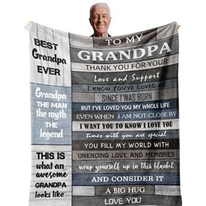 grandpa gifts,gifts for grandpa,grandpa birthday gifts,best/great grandpa gifts,birthday gifts for grandpa,grandpa gifts from grandchildren/granddaughter/grandson,grandfather gift blanket 60”x50”
