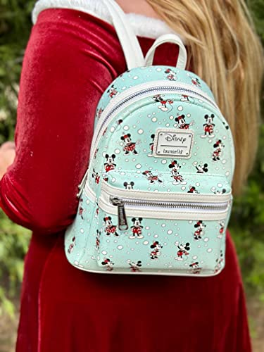 Loungefly Disney Mickey & Minnie Snowball Fight Mini Backpack