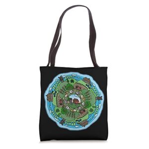 farm & country themed mandala tote bag