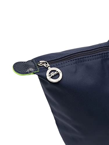 Longchamp 'Large 'Le Pliage Green' Nylon Tote Shoulder Bag, Navy