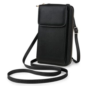 crossbody bag small ladies bag mobile wallet with multiple credit card holders made of pu leather with multiple pockets