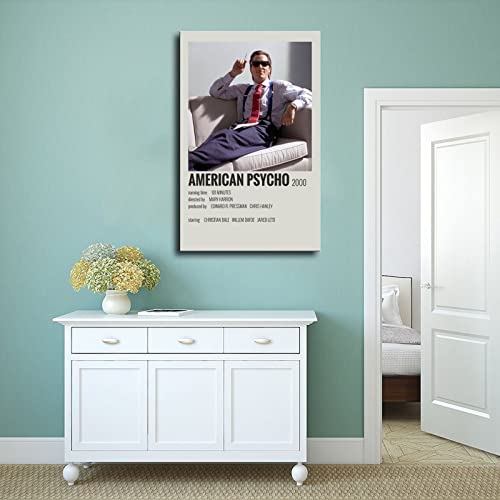 American Psycho Poster Canvas Poster Unframe: 12x18inch(30x45cm)