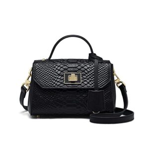 zooler full genuine leather shoulder bags tote bags women handbag totally skin top handle purses #wg385 (black)