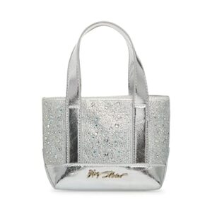 Betsey Johnson Rise and Shine Mini Tote, Silver