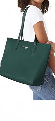 Kate Spade New York Mel Packable Nylon Tote (Deep jade)