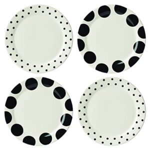 kate spade dot assorted dinner plates, set of 4, 7.95, white