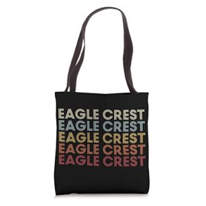 eagle crest oregon eagle crest or retro vintage text tote bag