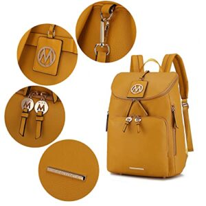 MKF Collection Backpack Purse for Women & Teen Girls Vegan Leather Top-Handle Ladies Fashion Travel Pocketbook Bag Daypack