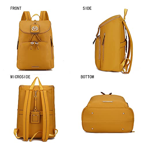 MKF Collection Backpack Purse for Women & Teen Girls Vegan Leather Top-Handle Ladies Fashion Travel Pocketbook Bag Daypack