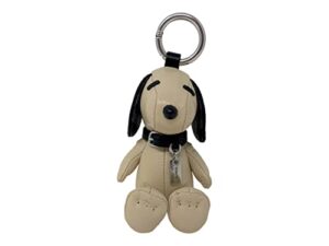 coach x peanuts snoopy pebble leather collectible bag charm style no. cf852