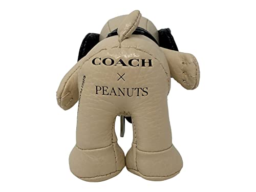 Coach X Peanuts Snoopy Pebble Leather Collectible Bag Charm Style No. CF852