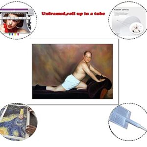 Seinfeld Poster - George Costanza The Timeless Art of Seduction Wall Art Comedy Movies Canvas Printing Home Living Room Bedroom Decor Mural (Seinfeld Poster,12x18inch-unframed)