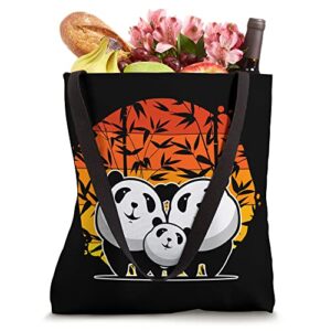 Retro Panda Bear Lover, Funny Animal Lover, Retro Vintage Tote Bag