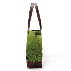 Golf in Grass Sport ) Tote Bags Large Leather canvas Purses and Handbags for Women Top Handle Shoulder Satchel Hobo Bags