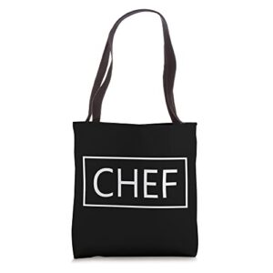 chef, cook men women cooking culinary school graduation chef tote bag
