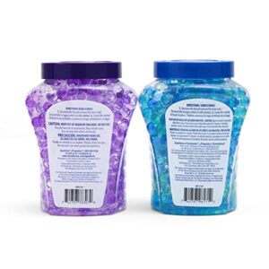 Clorox Fraganzia Air Freshener Crystal Beads Double Pack, Fresh Ocean Breeze, Lavender w/Eucalyptus 12oz Jars | Vented Jar Air Scent Beads for Homes, Bathrooms, Closets, or Office