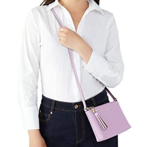 Kate Spade Amy Leather Crossbody Bag (Lavender)