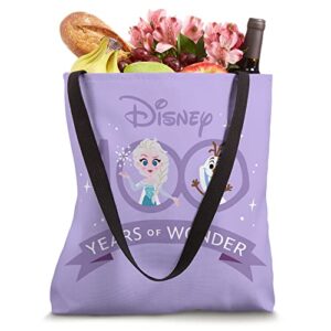 Disney 100 Anniversary Frozen Elsa and Olaf Wonder D100 Tote Bag