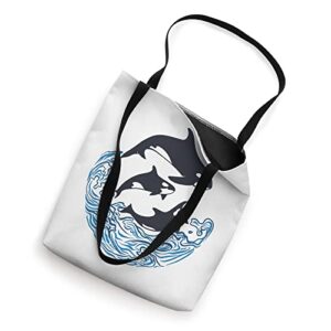 Funny Orca Killer Whales Bouquet, Orca family, Cool Pisces Tote Bag