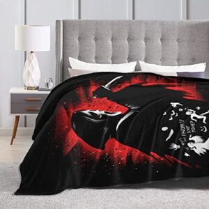 Horror Movie Blanket Flannel Ultra-Soft Plush Throw Super Fuzzy Warm Lightweight Thermal Fleece All Season Cozy Blankets for Travel Office Outdoor Home Couch Living Room Bed Sofa 50"X40"