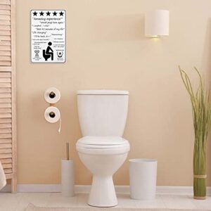 CrazySign Funny Bathroom Poop Here Sign Bathroom Wall Decor 8 x 12 Inch - Good Humor For Bathroom User (208)