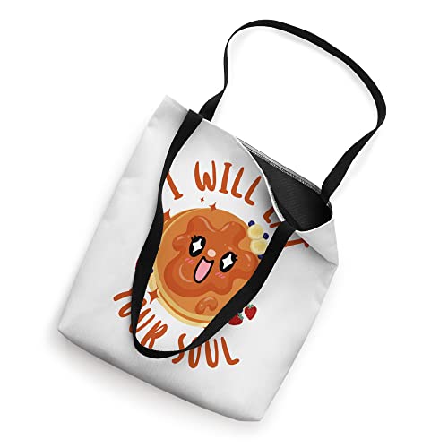 Pancake Lover Kids I Will Eat Your Soul Tote Bag