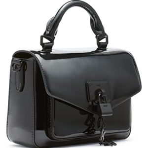 DKNY Elissa Small Top Handle Satchel, Black/Black