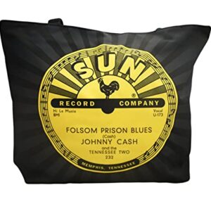Sun Records Large Tote Bag Johnny Cash Folsom Prison Blues - Mid-South Products
