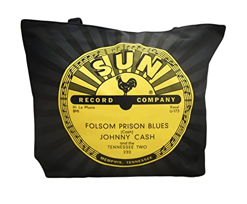 Sun Records Large Tote Bag Johnny Cash Folsom Prison Blues - Mid-South Products