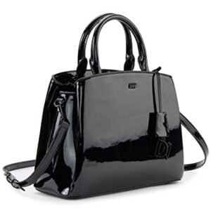 DKNY Paige Medium Satchel, Black/Black